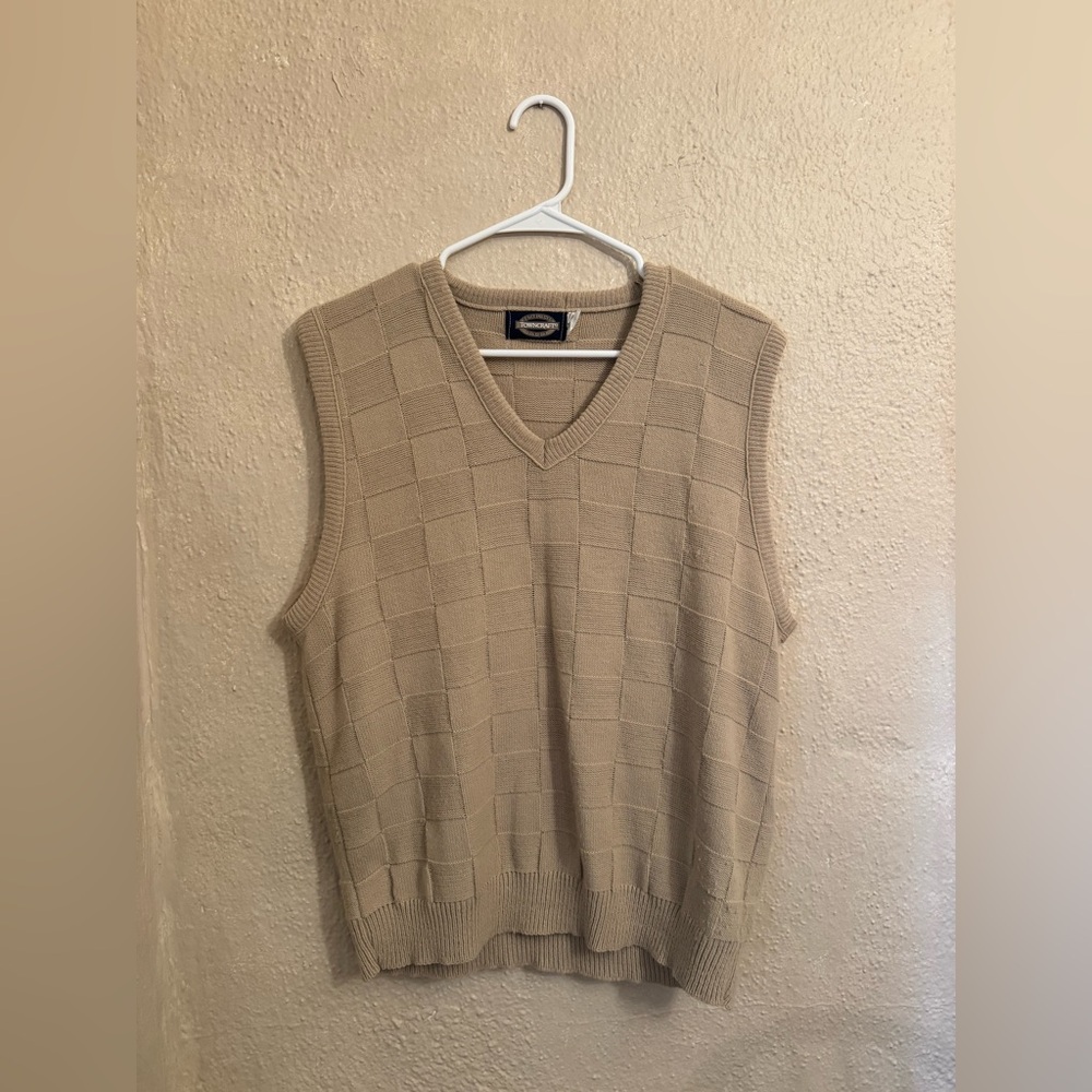Towncraft Beige Knit Vest